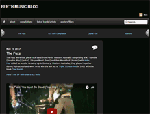 Tablet Screenshot of perthmusicblog.com